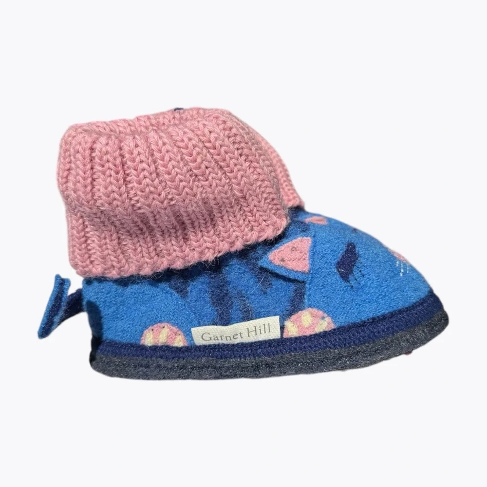Garnet Hill Kids Boiled Wool Slipper Boots Size 5 Cozy Cottagecore